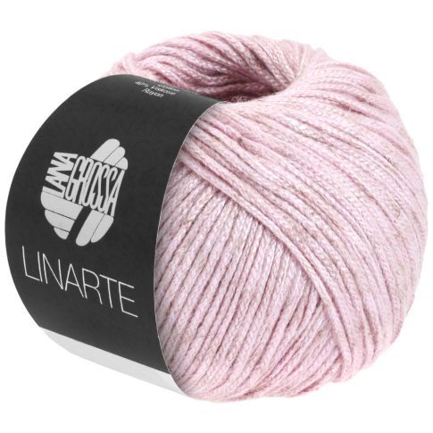 LINARTE -Modern Cotton/Linen Yarn - Light Pink Col. 303 - 50g Skein by Lana Grossa