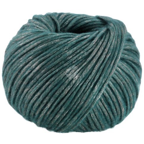LUCIDA - Viscose/Merino Yarn in Teal Col. 001 - 50g Skein by Lana Grossa