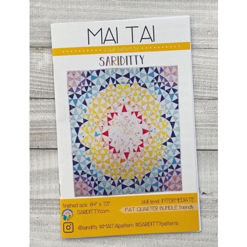 MAI TAI - a quilt pattern by Sarah Thomas of Sariditty - Paper Format (FPP)