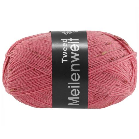 Meilenweit 4-ply Tweed - Virgin Wool/Polyamide -  Carnation Pink col.175 -100g Skein by Lana Grossa