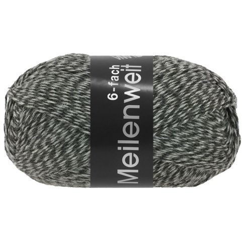 Meilenweit 6-Ply - Mouline - Dark Gre/Grey Col. 8506 - 150g Skein by Lana Grossa