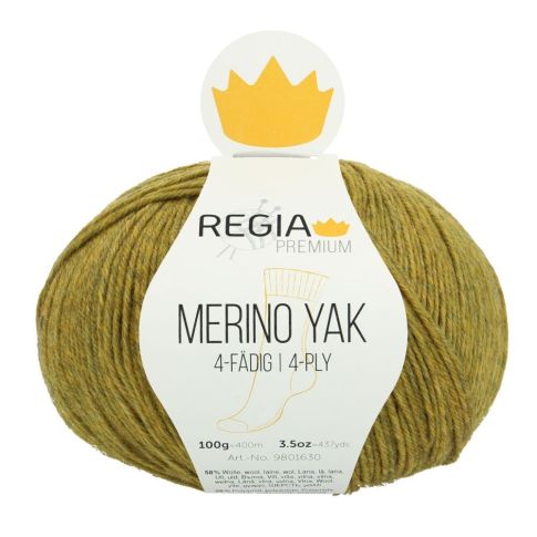 REGIA 4-Ply PREMIUM Merino Yak 100g - Grass Green