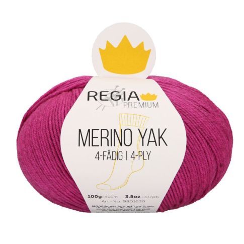 REGIA 4-Ply PREMIUM Merino Yak 100g - Pink