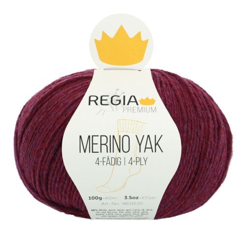 REGIA 4-Ply PREMIUM Merino Yak 100g - Plum