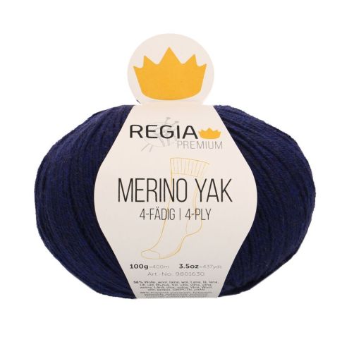 REGIA 4-Ply PREMIUM Merino Yak 100g - Royal Blue