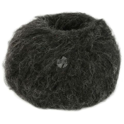 Natural Alpaca Lungo - Black Col. 004 - 50g Skein by Lana Grossa