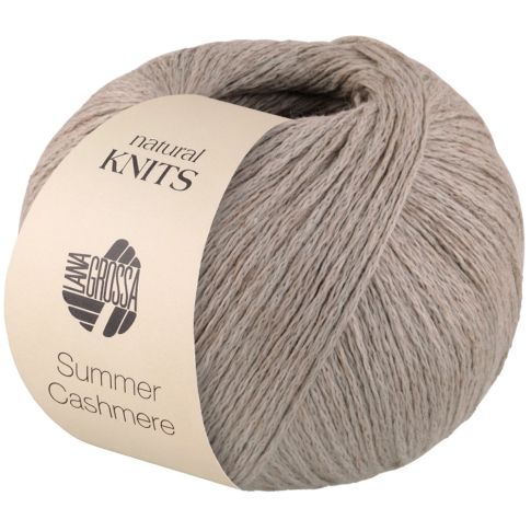 SUMMER CASHMERE chainette yarn - Pebble Grey Col. 08 -  50g Ball by Lana Grossa