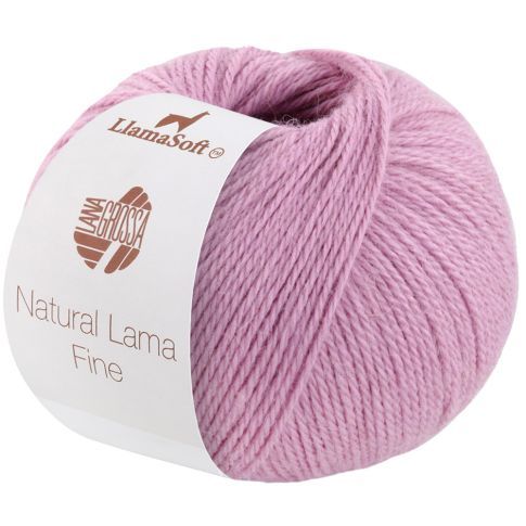 NATURAL LAMA FINE 50g Skein Color. 102 Pink Lilac - LANA GROSSA