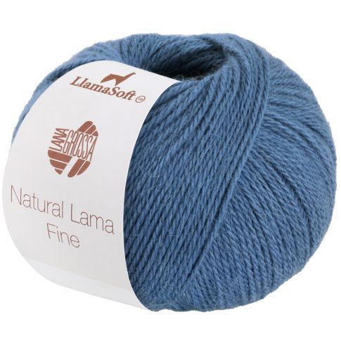 NATURAL LAMA FINE 50g Skein Color. 105 Dove Blue - LANA GROSSA