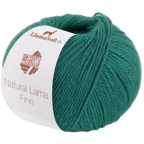 NATURAL LAMA FINE 50g Skein Color. 107 Cool Green - LANA GROSSA