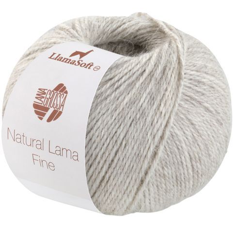 NATURAL LAMA FINE 50g Skein Color. 112 Greybeige - LANA GROSSA