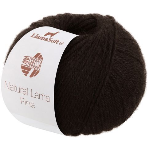 NATURAL LAMA FINE 50g Skein Color. 116 Mocha Brown - LANA GROSSA