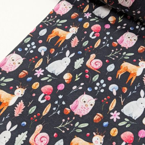 BOLT END - 130CM - Forest Babies - Jersey Knit