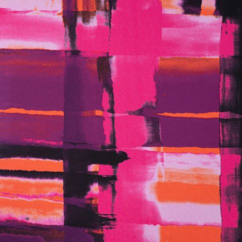 Stretch Mesh - Shadow Checks Pink/Purple/Black
