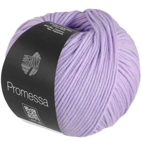 PROMESSA - Cotton Tube yarn - Lilac Purple Col. 07 - 50g Skein by Lana Grossa