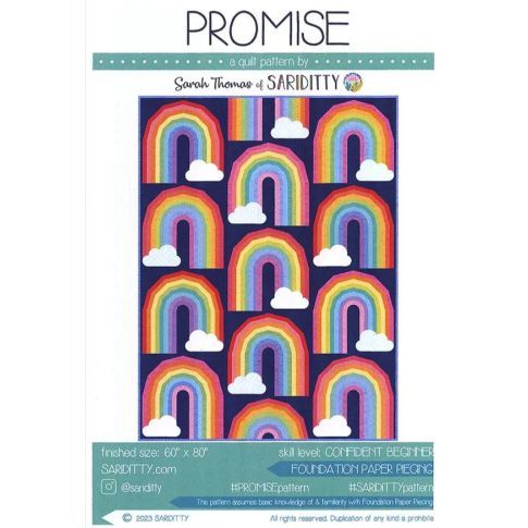 PROMISE - a quilt pattern by Sarah Thomas of Sariditty - Paper Format (FPP)