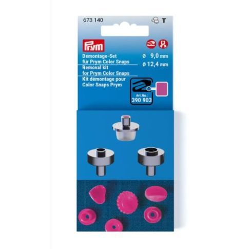 PRYM -Removal kit for Prym Color Snaps, 9 and 12.4 mm - 673140