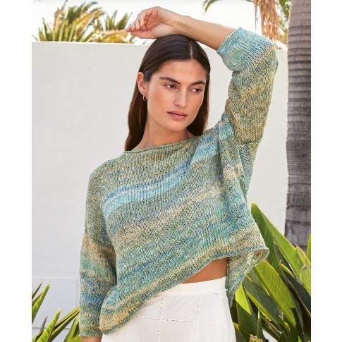 Pattern and Yarn Bundle - Pullover MOSAICO Design 17 Linea Pura 17 Size 36/38