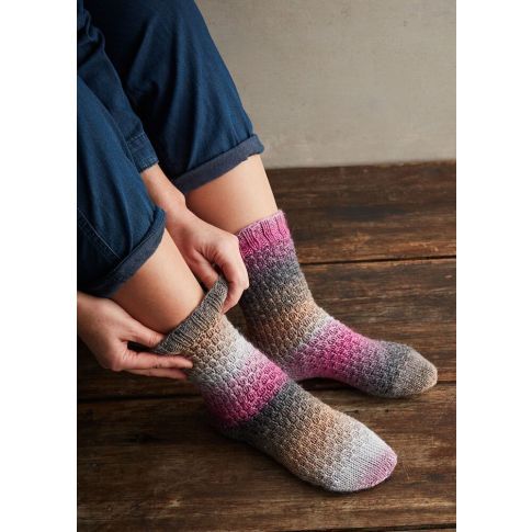 Pattern and Yarn Bundle - Ribako Socks 4522 by Regia - 6ply Regia Virtuoso Color 150g