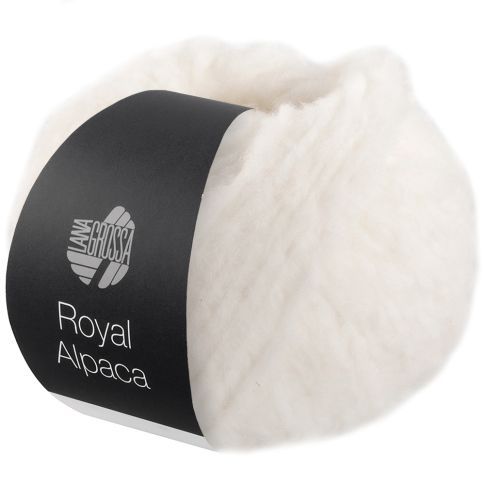 Royal Alpaca White  Col. 001 - 50g by Lana Grossa 