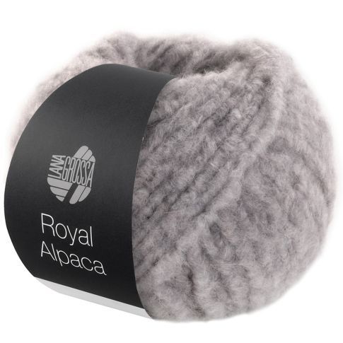 Royal Alpaca Light Grey Col. 010 - 50g by Lana Grossa 
