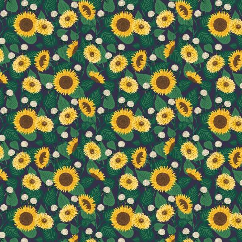 English rose delphine by rifle paper on cotton fabric