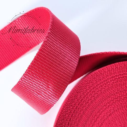 Extra Strong Seatbelt Webbing - 40 mm Strapping - Fuchsia Col. 73