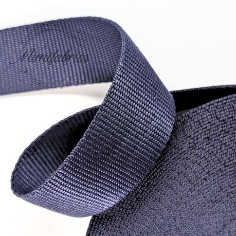 Extra Strong Seatbelt Webbing - 40 mm Strapping - Navy Blue Col.23
