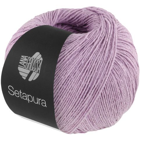 SETAPURA Silk Yarn  - Lilac Col.06 - 50g Skein by Lana Grossa