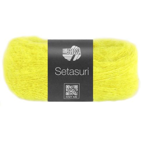 Setasuri - Alpaca, Silk Blend - Citrus Yellow Col.60 - 25g Skein  by Lana Grossa