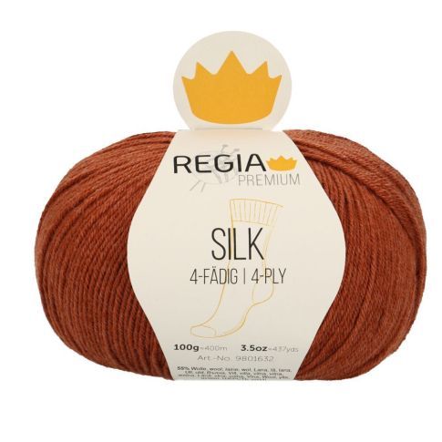 REGIA 4-Ply PREMIUM Silk100g - Rust Red
