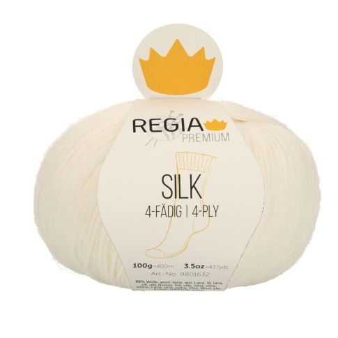 REGIA 4-Ply PREMIUM Silk 100g - White