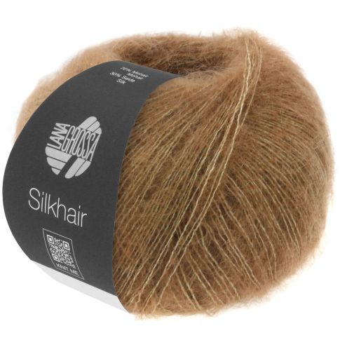Silkhair - Mohair Silk Blend - Nougat Brown Col. 169- 25g Skein by Lana Grossa