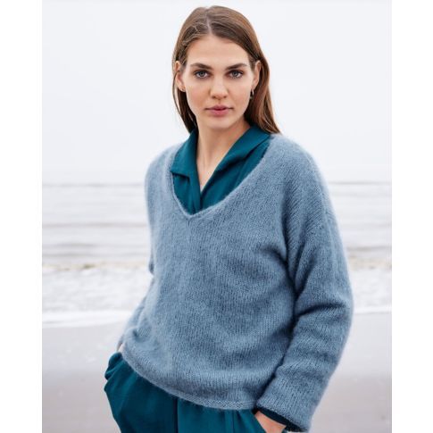 Pullover SILKHAIR Size 36-42 -  Knitting Pattern + Yarn Bundle - Lookbook 17 Design 06 LANA GROSSA
