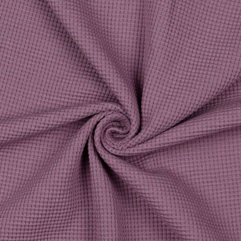 BOLT END - 175 CM - Organic Cotton  Waffle Knit Solid - Lavender col.44