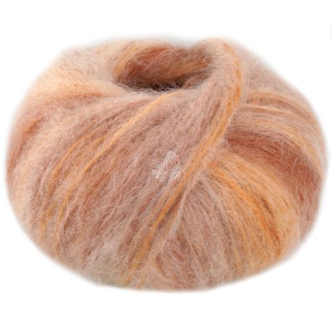 Superkid Seta - Mohair and Silk Tube Yarn Orange/Caramel col.105 - 25g Skein by Lana Grossa
