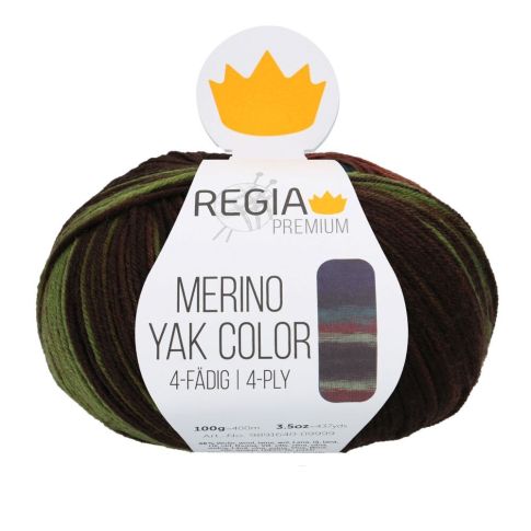 REGIA 4-Ply PREMIUM Merino Yak Color Gradients 100g - Jungle