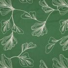 Florals on Green - Embroidered Linen/Viscose
