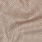 Cotton Poplin Fabric - Mini Polka Dots White on Pink Sand (Col. 22)