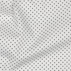 Cotton Poplin Fabric - Mini Polka Dots Black on White (Col. 101)