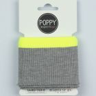 Cuff - Grey with Neon Yellow Edge