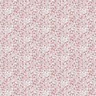 Cotton Poplin Fabric - Mini Floral Dark Rose on White Col. 59