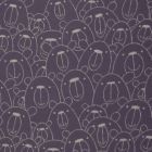 Xaver - 100% Cotton  Jacquard Jersey - Bears on  Grape