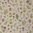 Cotton Canvas Fabric - In The Garden
