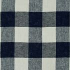 Linen Plaid- Yarn Dyed - Navy / White