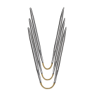 addiCraSyTrio metal short - 21cm  Flexible double pointed needles - Size 2.5mm - MADE IN GERMANY