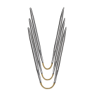 addiCraSyTrio metal short - 21cm  Flexible double pointed needles - Size 3.5mm - MADE IN GERMANY
