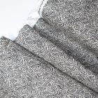 100% Cotton - Fruit Loop Jicama Black Swirls on White - Moda per 1/2m