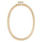 8" UNIQUE CRAFT Wood Embroidery Hoop - Oval 