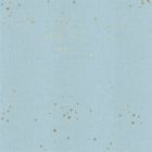 100% Cotton - Freckles in Baby Blues Unbeached Metallic - Basics by Cotton + Steel per 1/2m